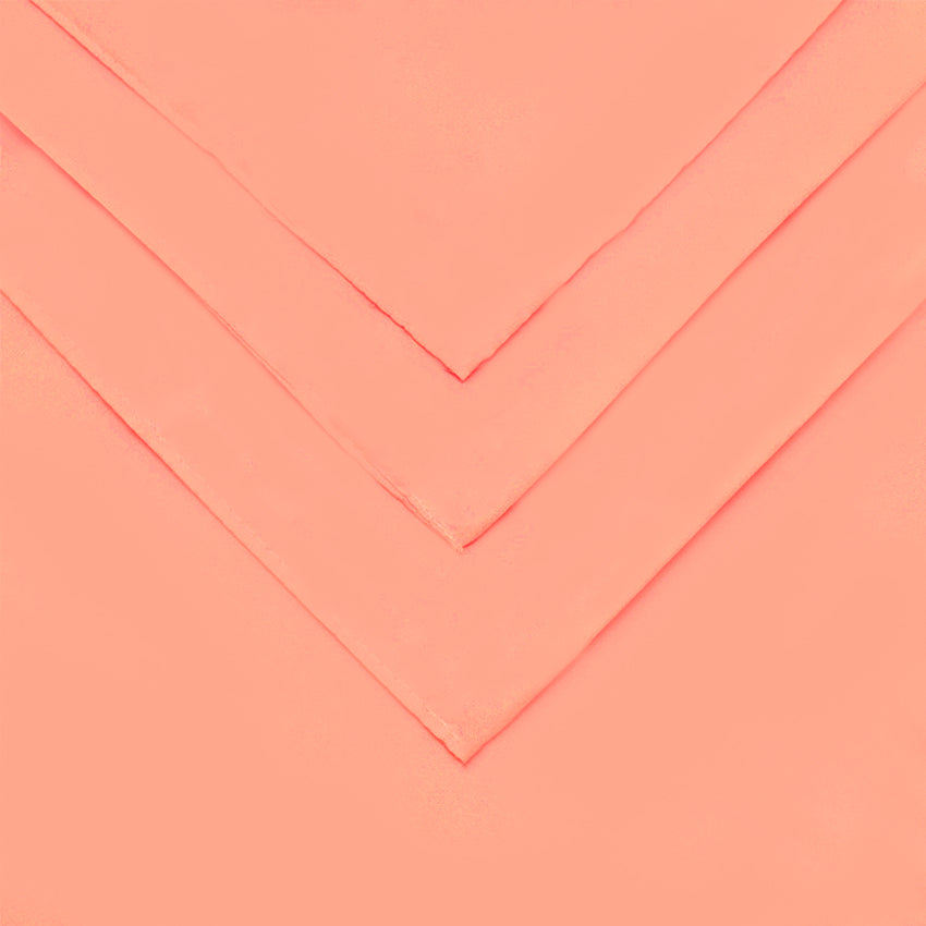 Premium Peach 3-Piece Bed Sheet Set - Fitted Sheet & 2 Pillowcases (1 Fitted Sheet and Free 2 Pillowcases) SE-43